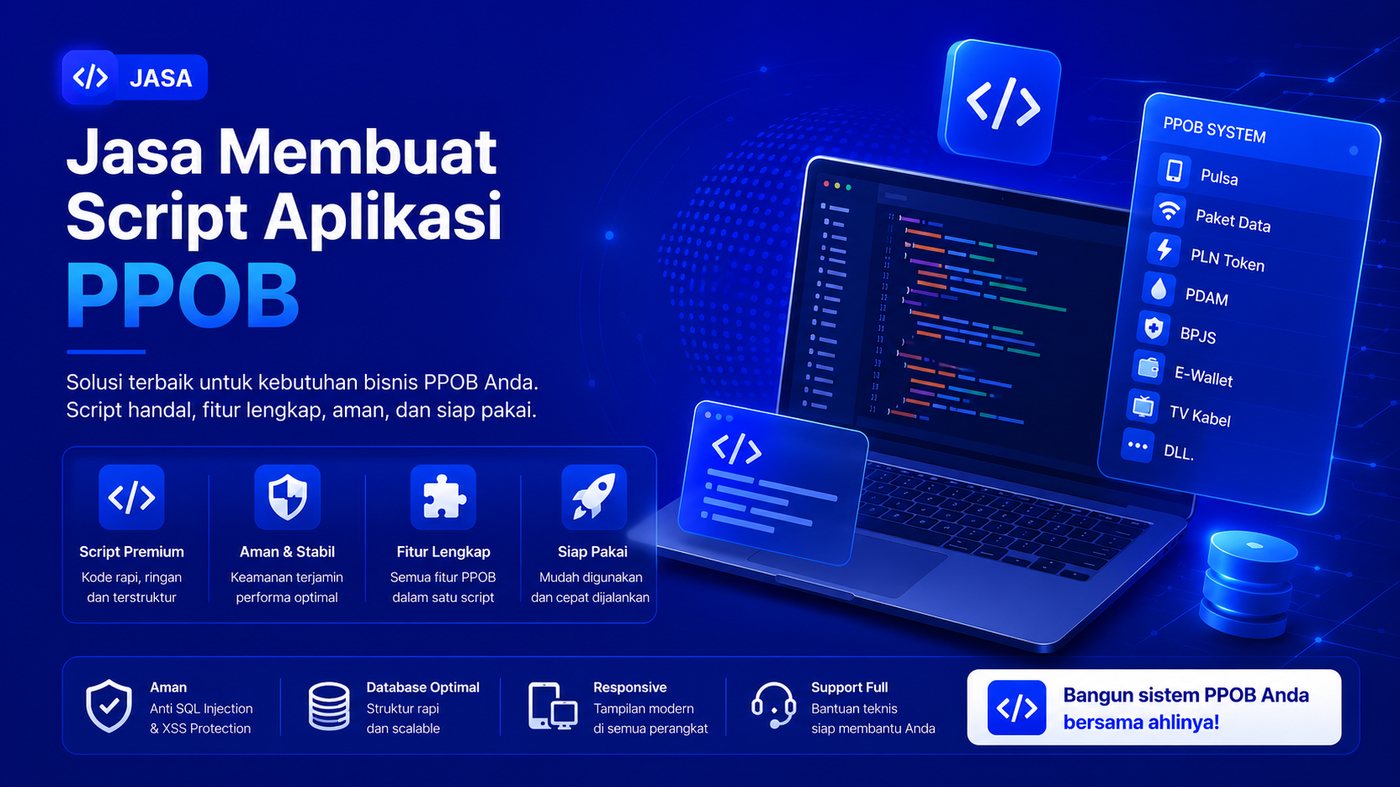 Jasa pembuatan script aplikasi PPOB - backend dan integrasi
